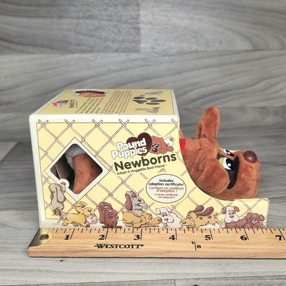 Pound Puppies Newborns 8" Plush Brown 2019 Classic Collection 80's by Basic Fun - Picture 7 of 8